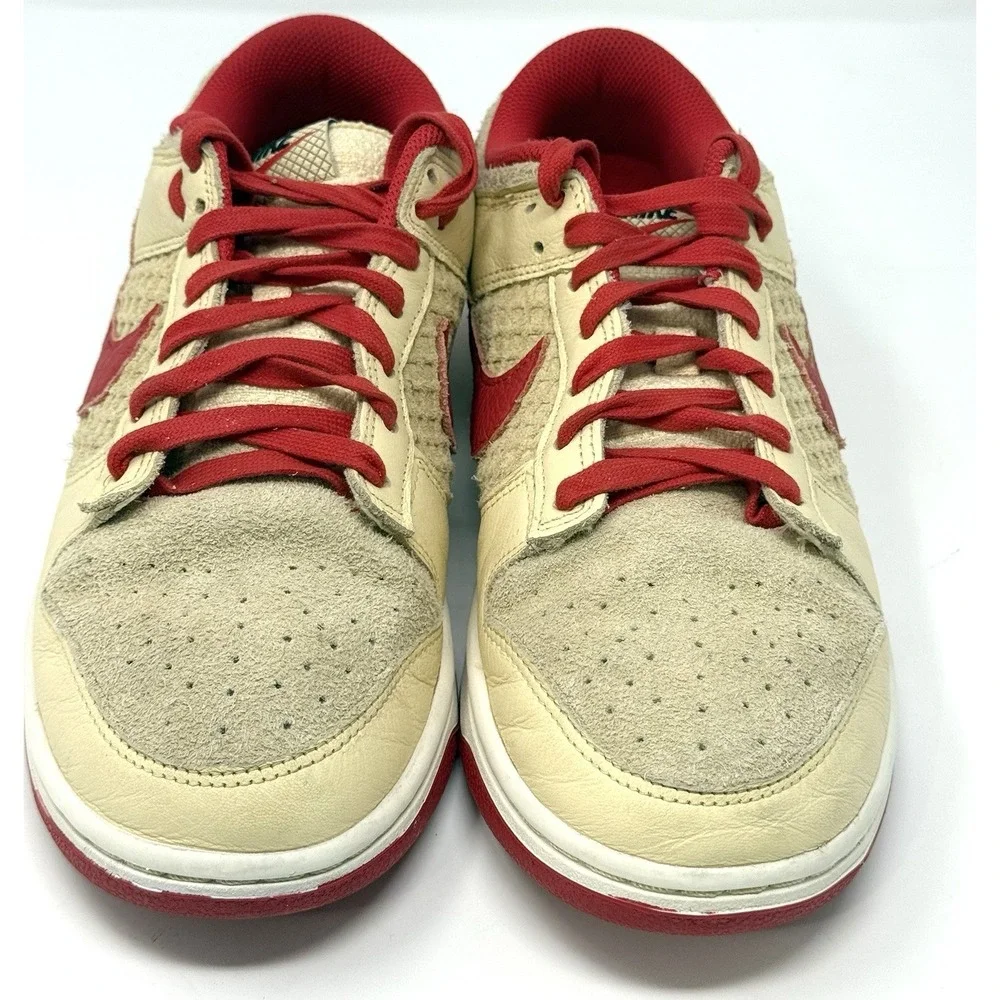 Nike Dunk Low Retro SE Pale Vanilla University Red Men's Size 10 HJ9100-294
